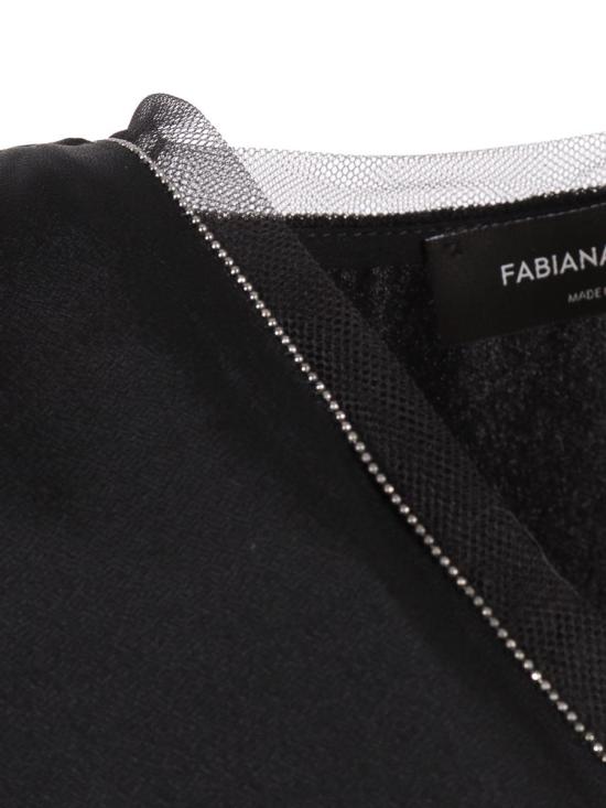 25FW 파비아나 필리피 민소매 티셔츠 TPD215F295L561 825 238716 Black - FABIANA FILIPPI