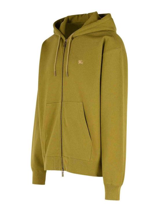  버버리 크로스 스티치 EKD​ 코튼 지퍼 후디  8110937 Green - BURBERRY