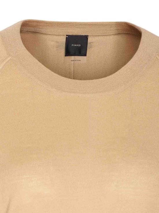  핑코 긴팔 티셔츠 105417A2PUC65 Beige - PINKO