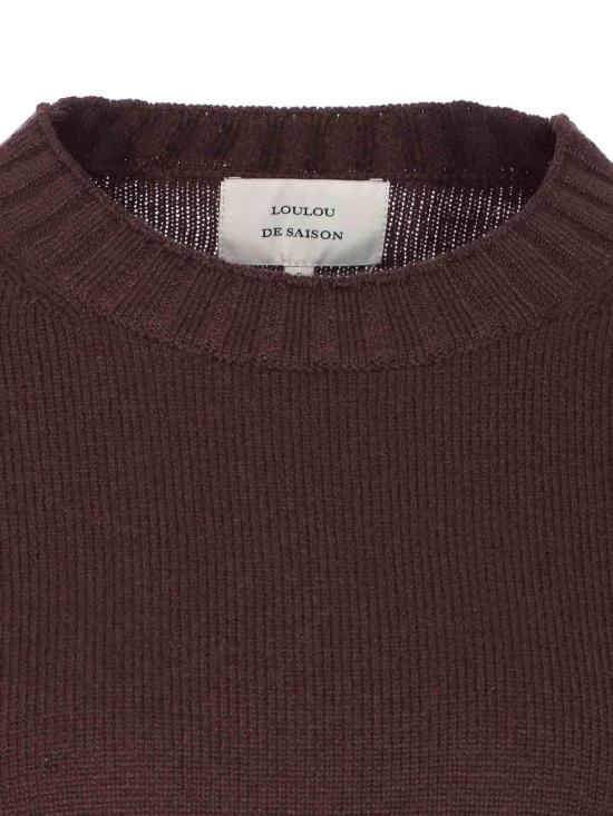 25FW 루루 스튜디오 긴팔 티셔츠 MORALDSBROWN Brown - LOULOU STUDIO