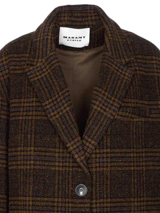  이자벨마랑에뚜왈 리미자 코트  MA0087FAC3D02E67KI Brown - ISABEL MARANT ETOILE