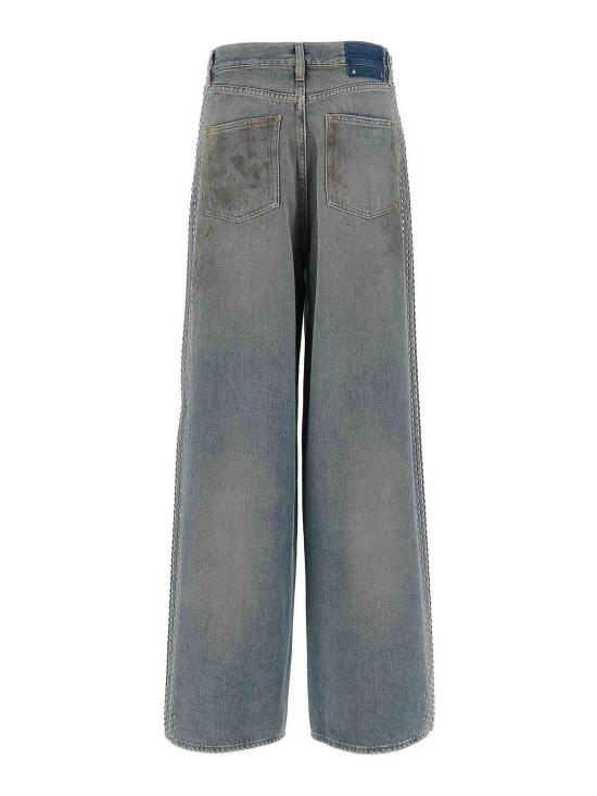 25FW 골든구스 스트레이트 팬츠 GWP02079P00207650491 Blue - GOLDEN GOOSE