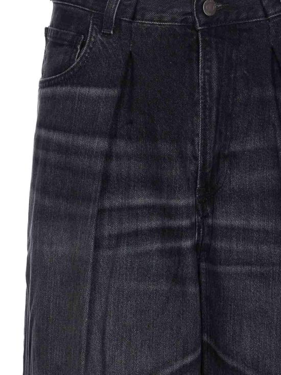 25FW 하이쿠레 스트레이트 팬츠 HEW03340DF173L0854 Black - HAIKURE