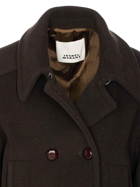  이자벨마랑에뚜왈 코트 MA0455FAB1D03I67DK Green - ISABEL MARANT ETOILE