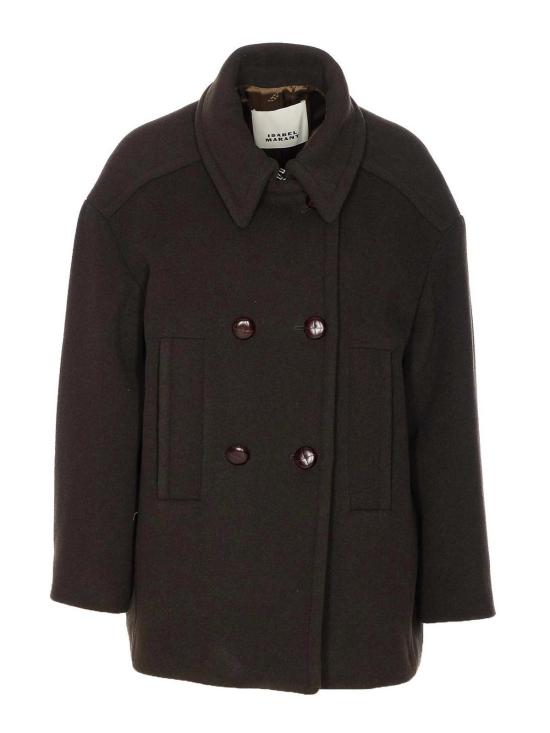  이자벨마랑에뚜왈 코트 MA0455FAB1D03I67DK Green