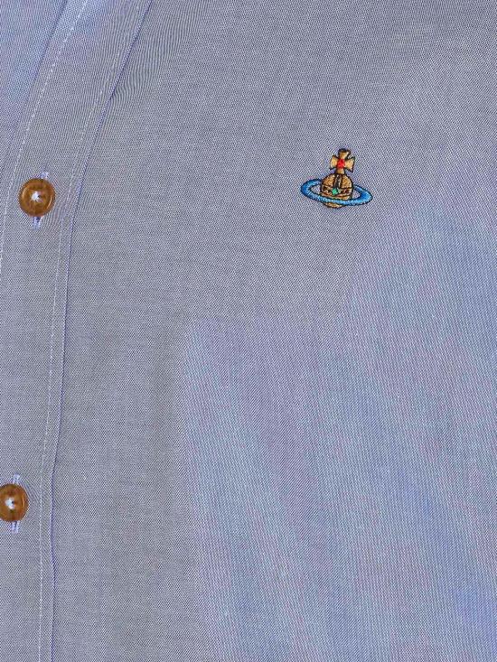 25FW 비비안웨스트우드 긴팔 셔츠 24010005W017RK209 Blue - VIVIENNE WESTWOOD