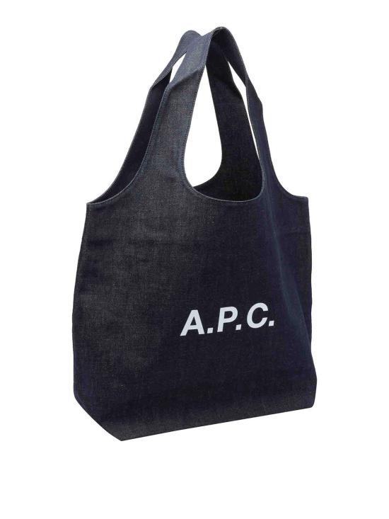 26SS 아페쎄 나논 로고 토트백 COHIZM61565IAI Blue - A.P.C.