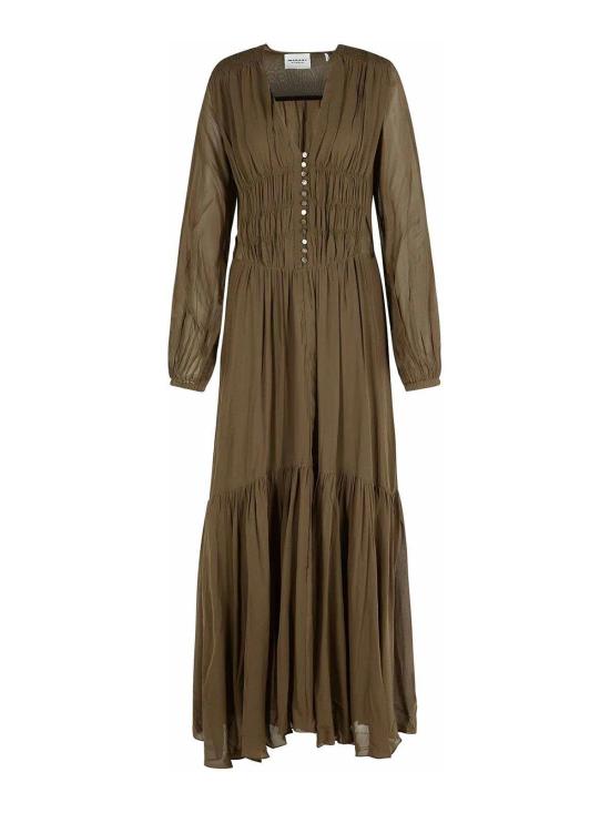  이자벨마랑 롱 원피스 RO0798FAC3J01E67KI Green