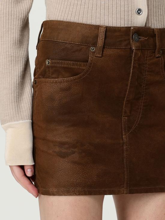 25FW 이자벨마랑에뚜왈 숏 스커트 JU0363FAC3B01E 50TO Brown - ISABEL MARANT ETOILE