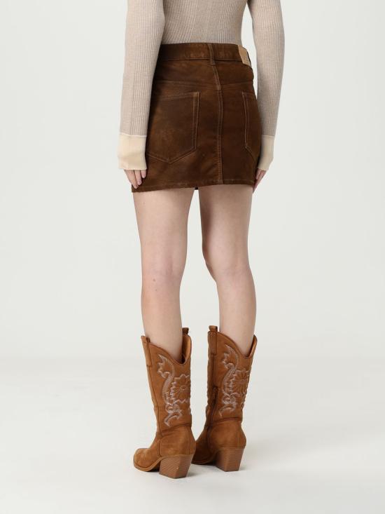 25FW 이자벨마랑에뚜왈 숏 스커트 JU0363FAC3B01E 50TO Brown - ISABEL MARANT ETOILE