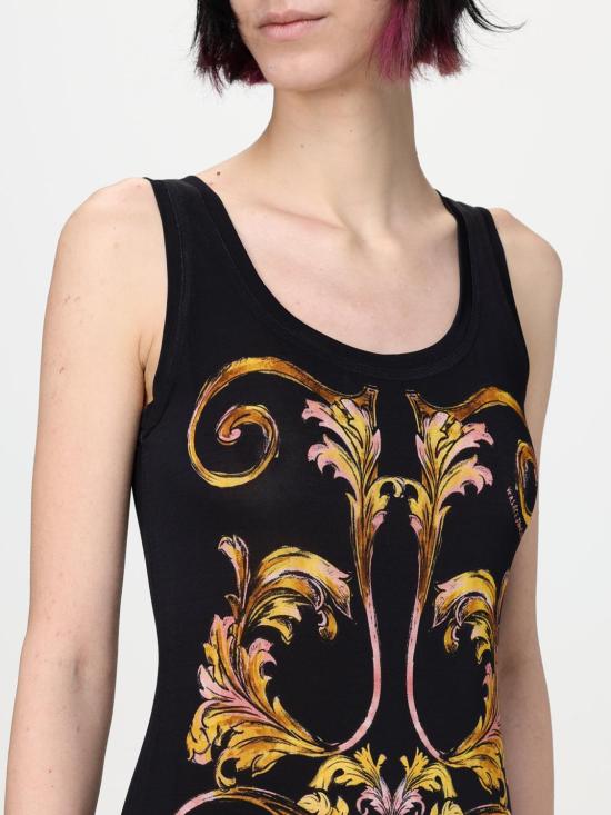 25SS 베르사체 롱 원피스 78HAO9P6JS473 G89 Black - VERSACE