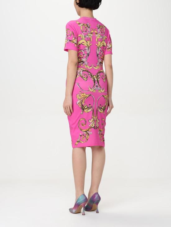 25SS 베르사체 롱 원피스 78HAO9P9JS466 494 Pink - VERSACE