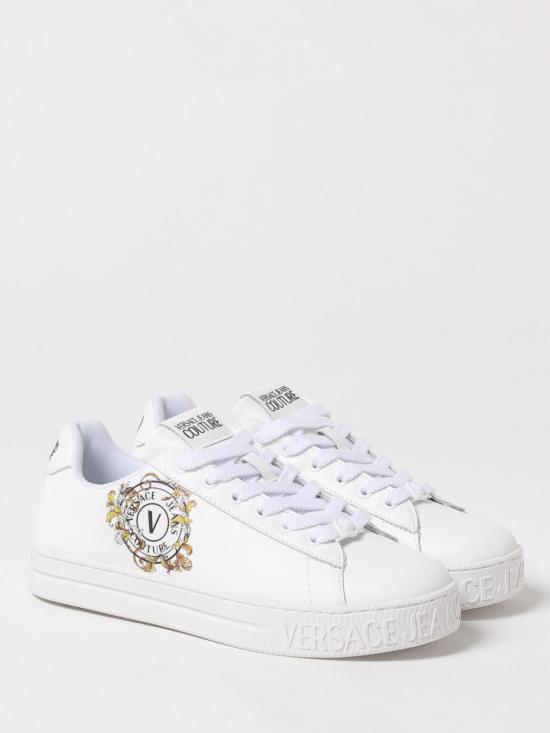 25SS 베르사체 뮬/슬리퍼 78VA3SK3ZPB08 003 White - VERSACE