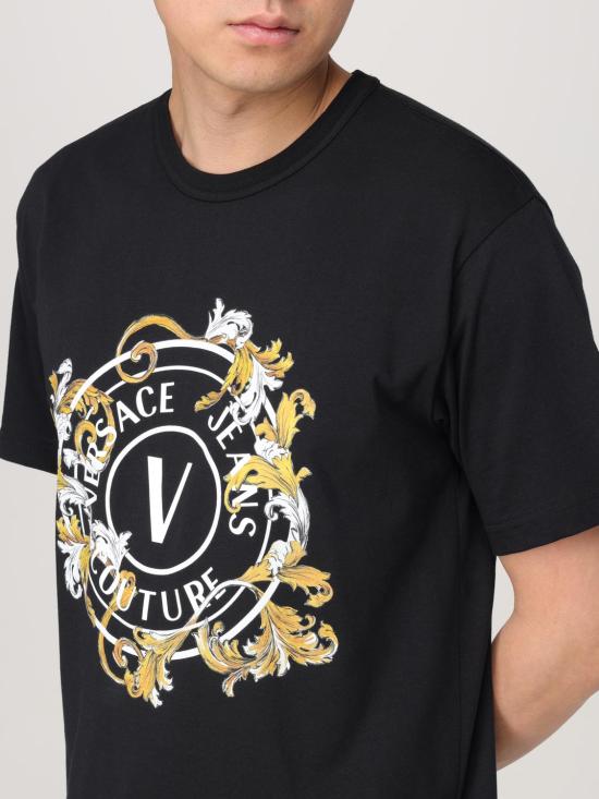 25SS 베르사체 반팔 티셔츠 78GAHC01CJ01C G89 Black - VERSACE
