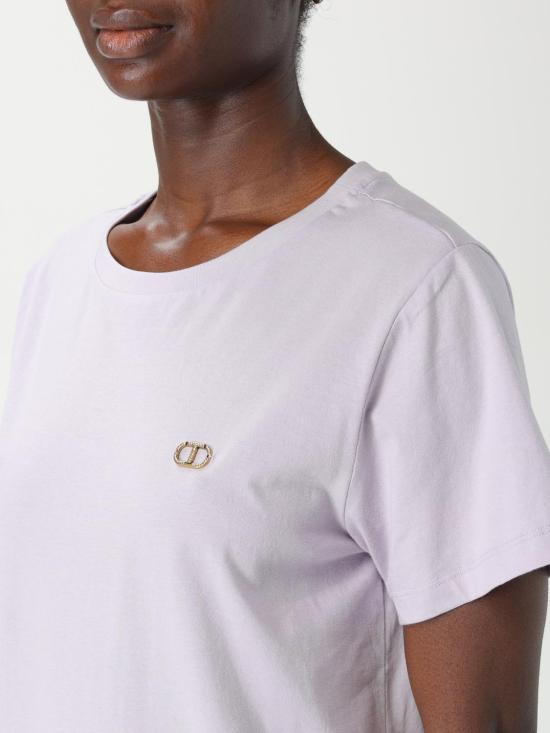 25FW 트윈셋 반팔 티셔츠 251TT2040 00703 Lilac - TWINSET