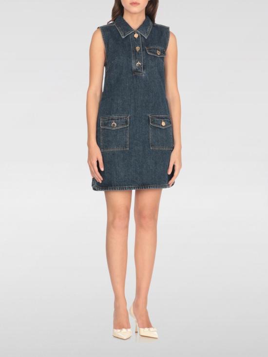 25FW 셀프 포트레이트 숏 원피스 PF25803SBL Blue