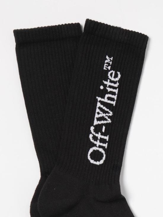 25FW 오프화이트 양말 OMRA085C99KNI001 1001 Black - OFF WHITE