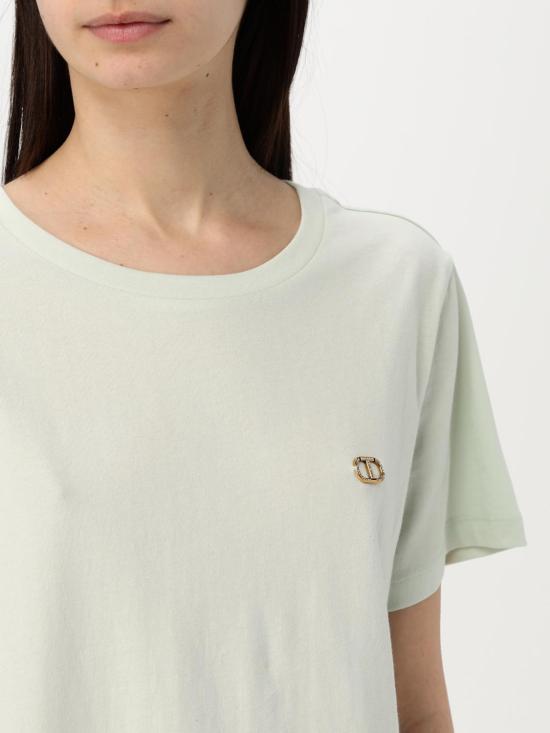 25FW 트윈셋 반팔 티셔츠 251TT2040 12371 Blue - TWINSET