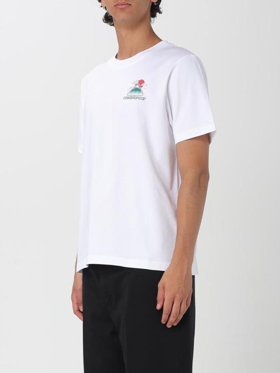 25FW 카사블랑카 반팔 티셔츠 MPF25JTS001 04 White 1 - CASABLANCA