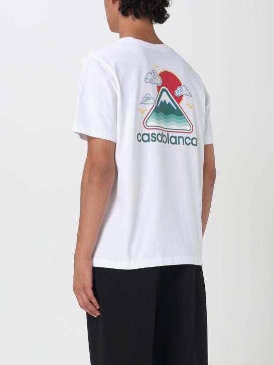 25FW 카사블랑카 반팔 티셔츠 MPF25JTS001 04 White 1 - CASABLANCA
