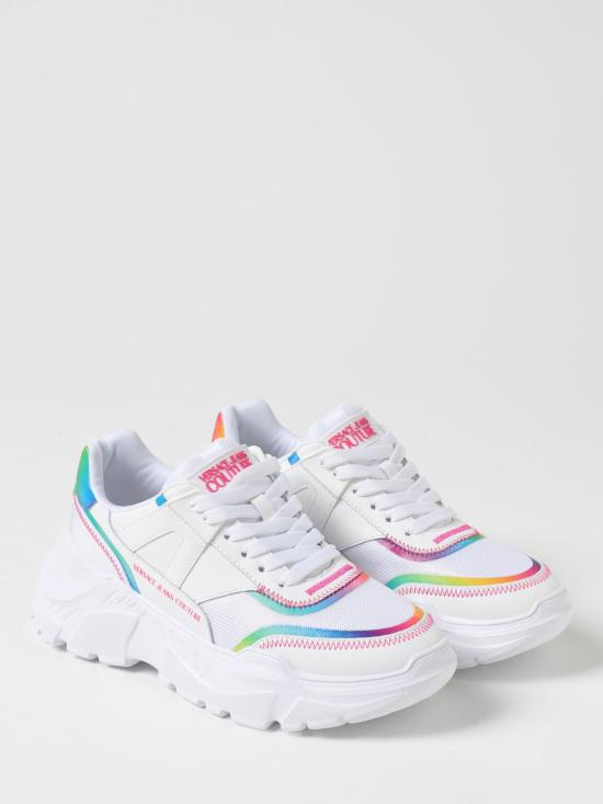 25FW 베르사체 뮬/슬리퍼 78VA3SC4ZPB06 003 White - VERSACE