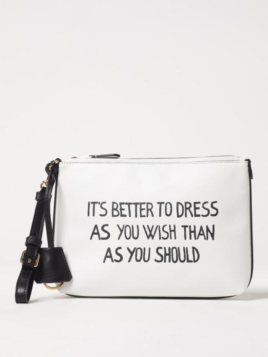 25FW 모스키노 클러치/파우치 MC5310PP1MOM0 10A White