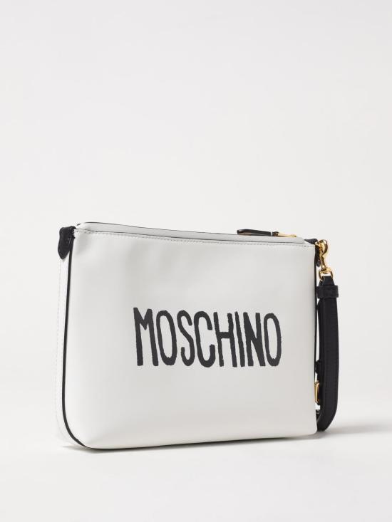 25FW 모스키노 클러치/파우치 MC5310PP1MOM0 10A White - MOSCHINO