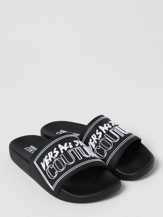 25SS 베르사체 뮬/슬리퍼 78YA3SQ3ZSC22 899 Black - VERSACE