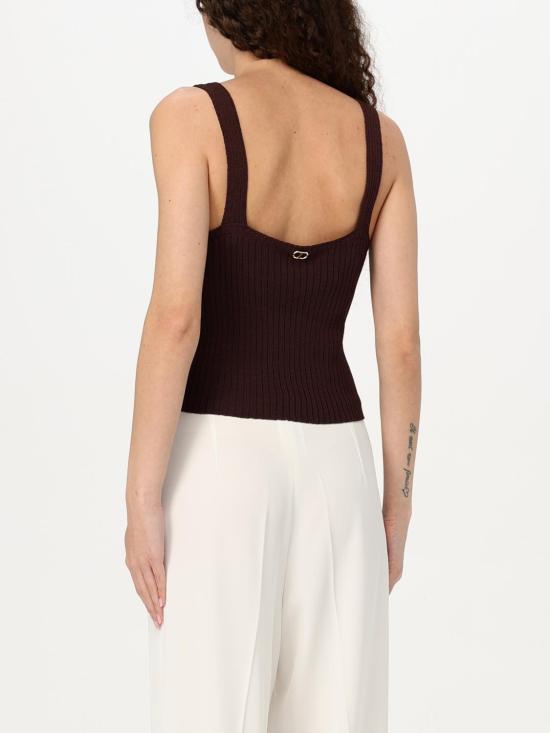 25FW 트윈셋 민소매 티셔츠 251TT3220 10780 Brown - TWINSET