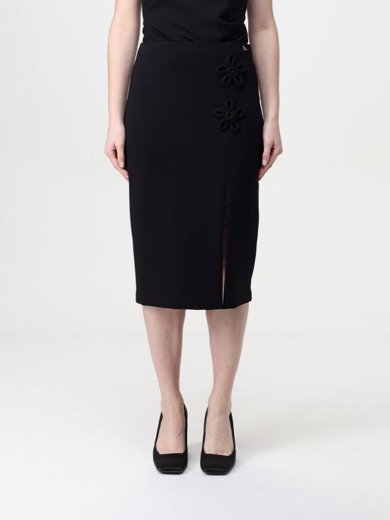 25SS 액티튜드 트윈세트 미디 스커트 251AP2532 00006 Black