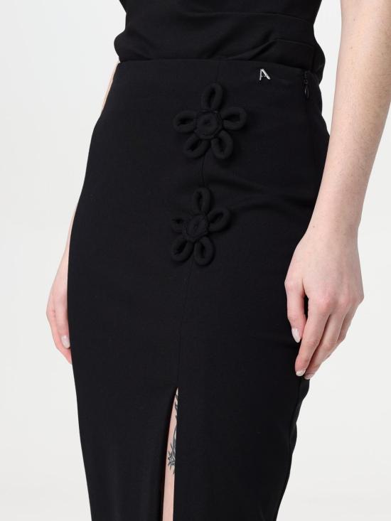 25SS 액티튜드 트윈세트 미디 스커트 251AP2532 00006 Black - ACTITUDE TWINSET