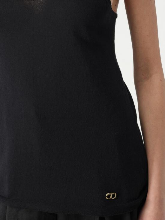 25SS 트윈셋 민소매 티셔츠 251TF3011 00006 Black - TWINSET