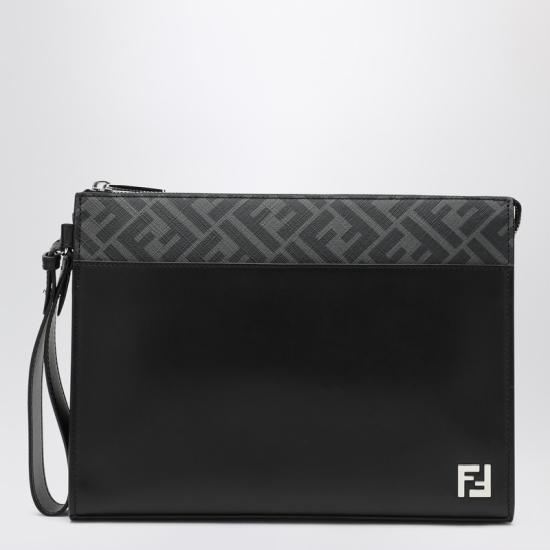  펜디 FF 스퀘어 파우치 7VA491AJF0 Black