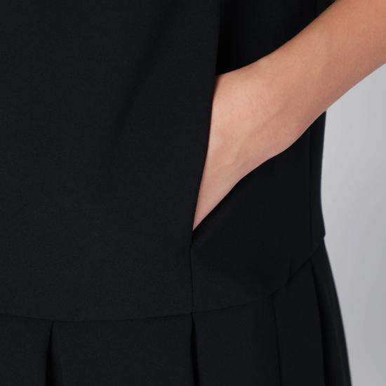 25FW 모스키노 미디 원피스 04465424 Black - MOSCHINO