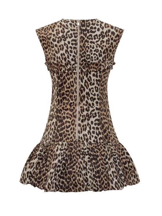 25SS 가니 원피스 W0652 943 LEOPARD - GANNI