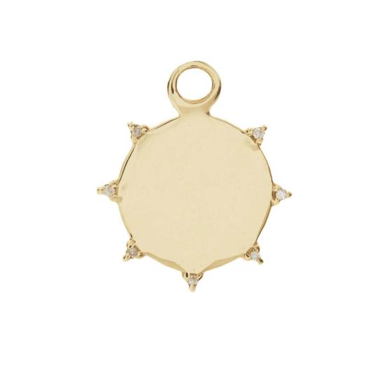  스코샤 목걸이/팬던트 다이아몬드 선빔 메달리온 참