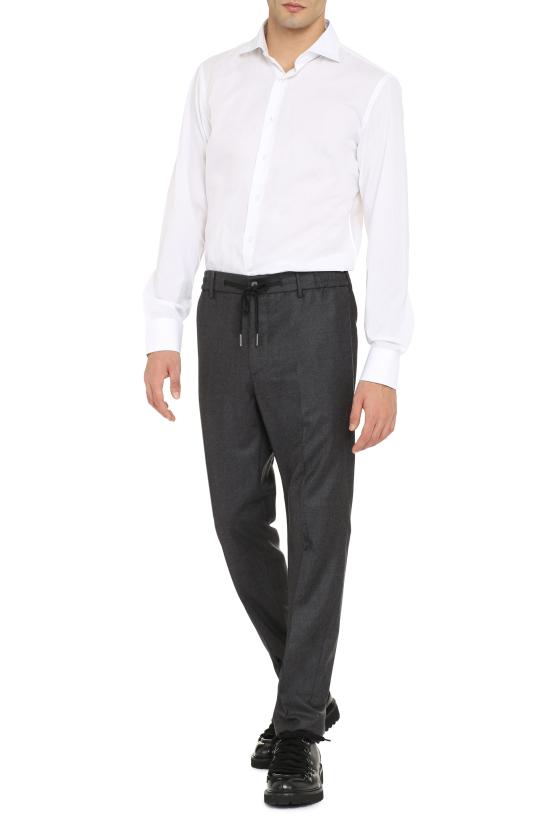  디 알파벳 긴팔 셔츠 0639TIRRENO 700 White - THE ALPHABET