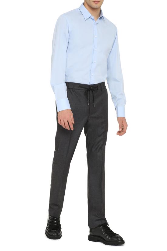  디 알파벳 긴팔 셔츠 0624LEADER V124 Blue - THE ALPHABET