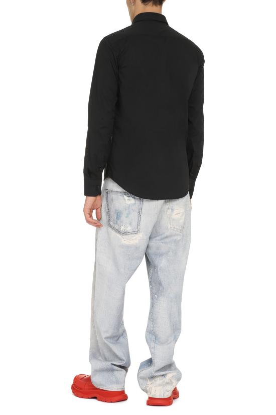  디 알파벳 긴팔 셔츠 0624LEADER V114 black - THE ALPHABET