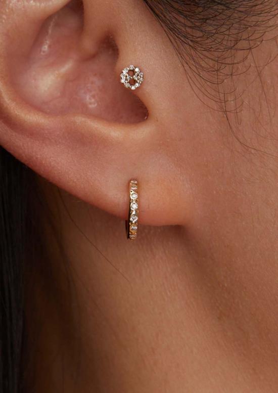  스코샤 이어링 다이아몬드 허기 - SCOSHA