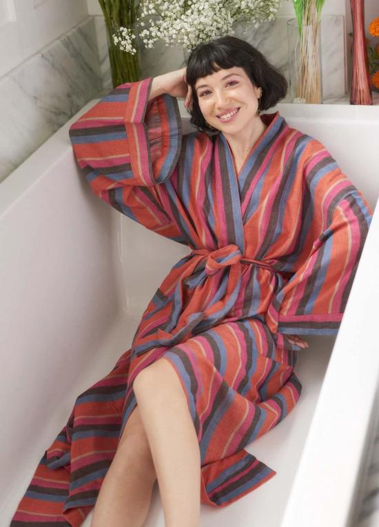  Bathen 라운지 웨어 바텐 스트라이프 로브 데이즈 - OTHER BRANDS