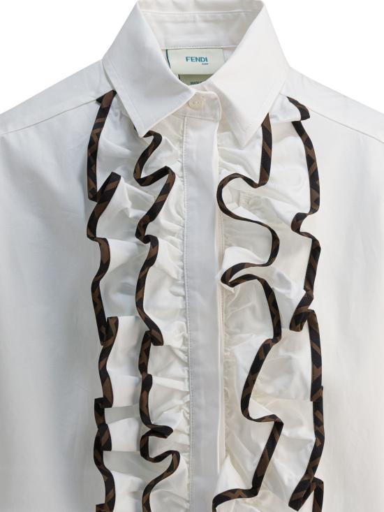 25FW [키즈] 펜디 셔츠 JFC136AEXZF0TU9 White - FENDI