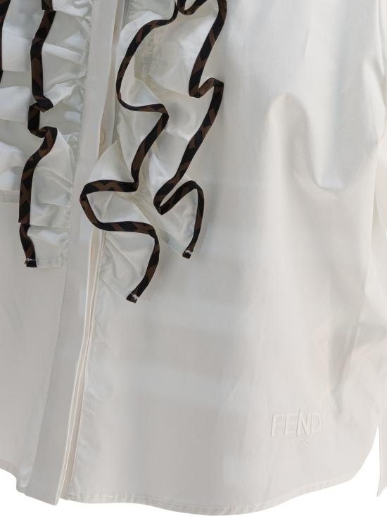 25FW [키즈] 펜디 셔츠 JFC136AEXZF0TU9 White - FENDI