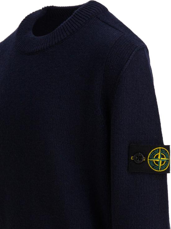 25FW [키즈] 스톤 아일랜드 캐시미어 니트 5100002S00M1V0020 Blue - STONE ISLAND