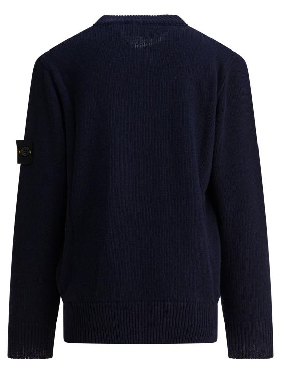 25FW [키즈] 스톤 아일랜드 캐시미어 니트 5100002S00M1V0020 Blue - STONE ISLAND