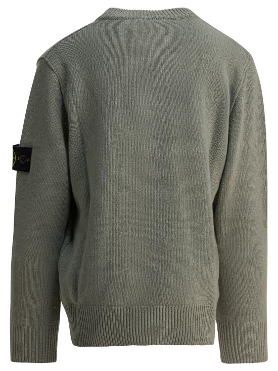 25FW [키즈] 스톤 아일랜드 캐시미어 니트 5100002S00M1V0055 Green - STONE ISLAND