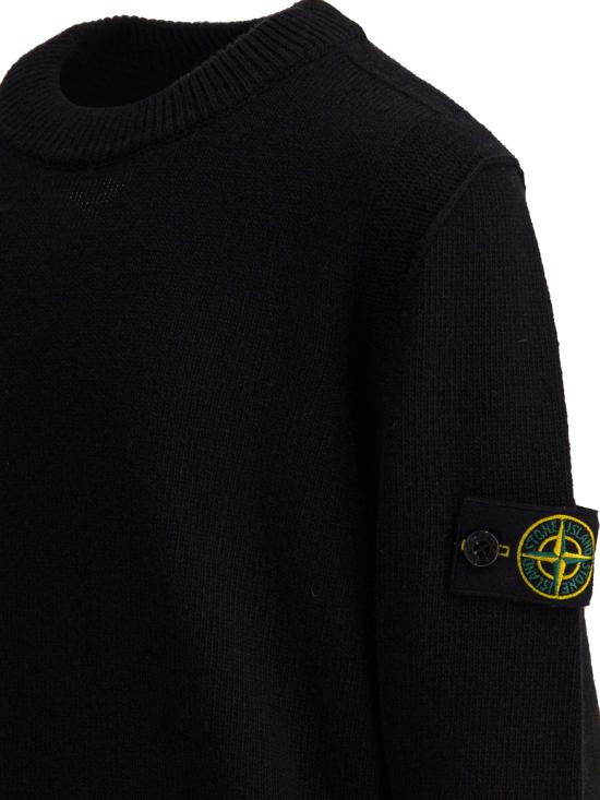 25FW [키즈] 스톤 아일랜드 캐시미어 니트 5100002S00M1V0029 Black - STONE ISLAND