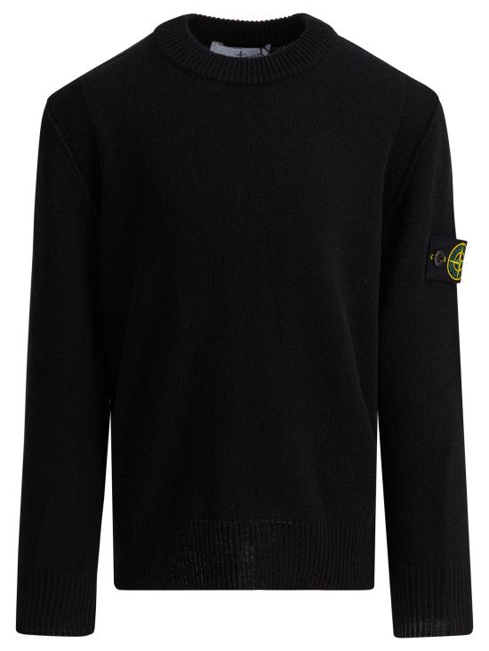 25FW [키즈] 스톤 아일랜드 캐시미어 니트 5100002S00M1V0029 Black