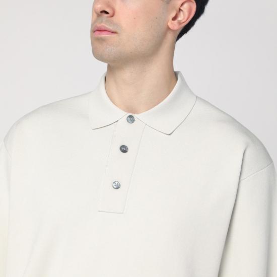  스튜디오 니콜슨 폴로 티셔츠 RICO1193 White - STUDIO NICHOLSON