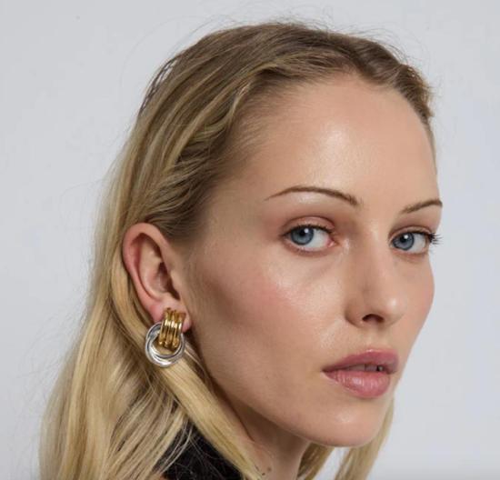  헤븐 메이헴 이어링 Heaven Mayhem 미니 매듭 혼합 귀걸이 - HEAVEN MAYHEM